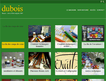 Tablet Screenshot of dubois-paris.com